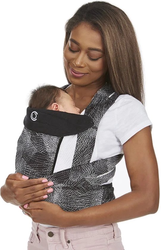 Contours Cocoon Hybrid Buckle-Tie 5 Position Baby Carrier - Galaxy Black van Contours