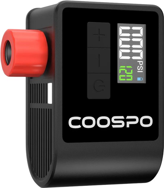 Coospo - AP-B1 - Mini Elektrische Fietspomp - 120 PSI - 500 mAh - Draagbaar - Auto-Detectie