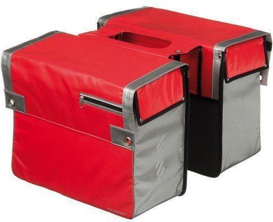 Cordo Express - Dubbele Fietstas - 30 l - Rood;Grijs van Cordo