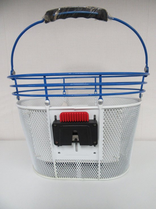 CORDO - Mand - AFNEEMBARE FIETSMAND - INCL BEUGEL CC-500 - Wit / blauw van Cordo