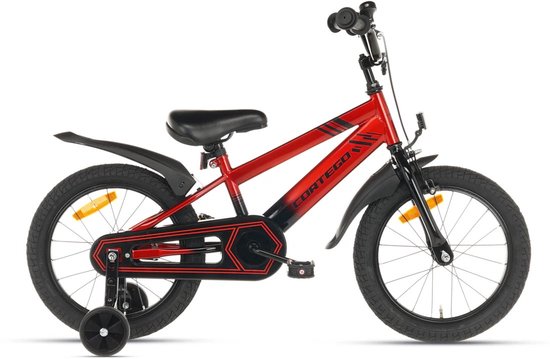 Cortego BMX Cross rood 16 Inch Jongensfiets - Kinderfiets 4, 5 & 6 jaar