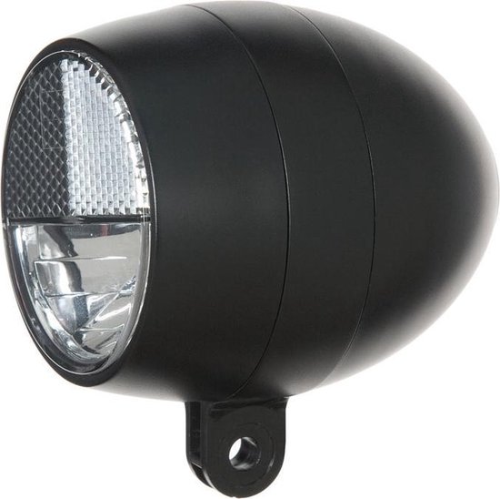 Cortina Amsterdam Fietsverlichting  Koplamp - Batterij - Black/Zwart