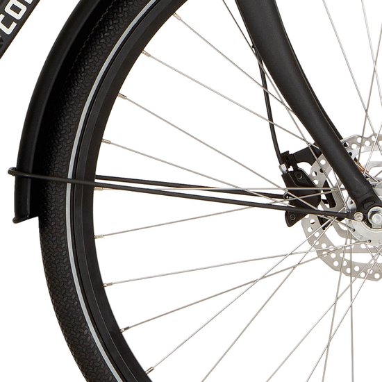 Cortina Spatbord voor 28 Foss diamond black matt van Cortina