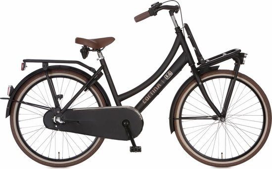 Cortina U4 Mini - Stadsfiets - Transportfiets - Kinderfiets - 3 versnellingen - 8-10 jaar - Zwart
