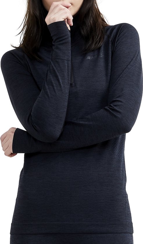 CRAFT CORE DRY ACTIVE COMFORT HZ W Dames Thermoshirt - Zwart