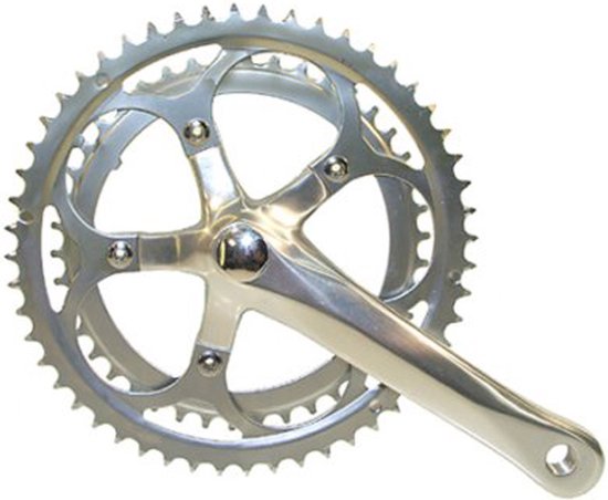 Crankstel 8-speed Sunrace FCR8183 53/39T + extra 52/42T van Merkloos