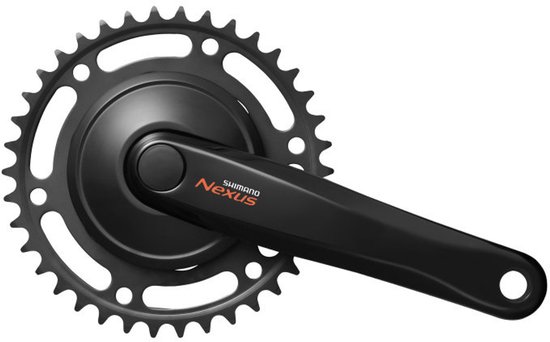 Crankstel Shimano Nexus C6000 170/38T - zwart van Merkloos