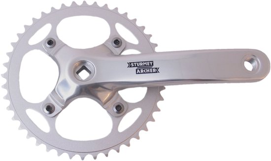 Crankstel Sturmey archer FCS750 - 44T / 170mm met vierkante as - zilver (3/32)