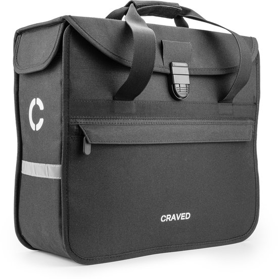Craved Enkele Fietstas Solo - 20 liter - Universeel te bevestigen - Inclusief reflectie