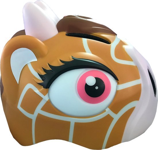 Crazy Safety - Kinderfietshelm - Fietshelm voor kinderen - Bruine Giraf - EN1078 Gecertificeerd - Maat S - 49/54 cm verstelbaar van Crazy Safety