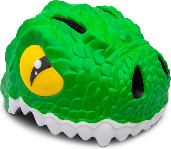 Crazy Safety - Kinderfietshelm - Groene Draak - S/M - 49-55 cm verstelbaar van Crazy Safety