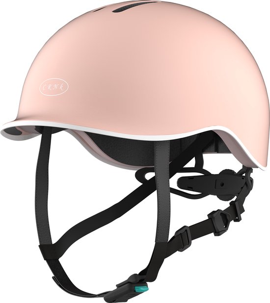 CRNK Tango Junior Kinderhelm Fiets - Fietshelm kinderen - Skateboard, Skeelers - Jongens en Meisjes - Lichtgewicht - 270 gram - Magnetische sluiting - Kleur Roze van CRNK