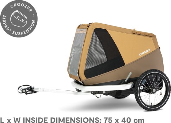 Croozer Dog Enna Fietskar - L Zonsonderganggeel van Croozer
