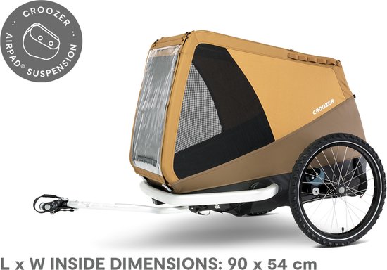 Croozer Dog Mikke Hondenfietskar - XL Zonsonderganggeel van Croozer