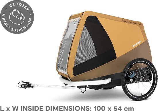 Croozer Dog Tammo Hondenfietskar - XXL Zonsonderganggeel van Croozer