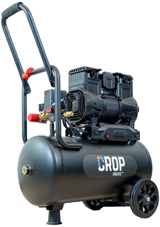 CROP Airflow LITE Olievrije Compressor 24 liter - 8 bar