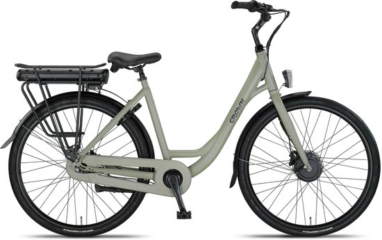 Crown Sydney - Elektrische Damesfiets - Elektrische Stadsfiets - 7 versnellingen - 28 inch - 52 cm - French Grey