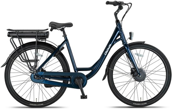 Crown Sydney - Elektrische Damesfiets - Elektrische Stadsfiets - 7 versnellingen - 28 inch - 52 cm - Indigo Blue