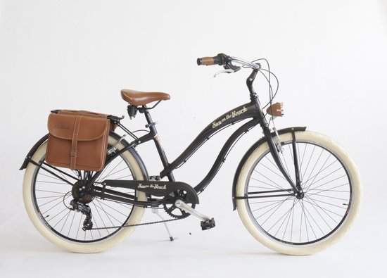 Cruiser 26 inch SUN ON THE BEACH Lady zwart van Popal