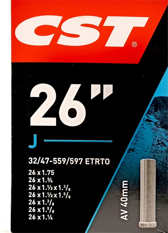 Cst Binnenband 26 X 1.75/1 5/8 (47-559/32-597) Av 40 Mm van CST