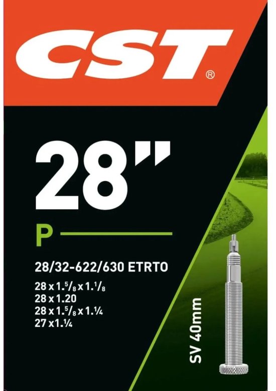 CST Binnenband 28" - Blitz ventiel 40mm - Duurzaam en betrouwbaar - ETRTO 28/32-622/630 van CST
