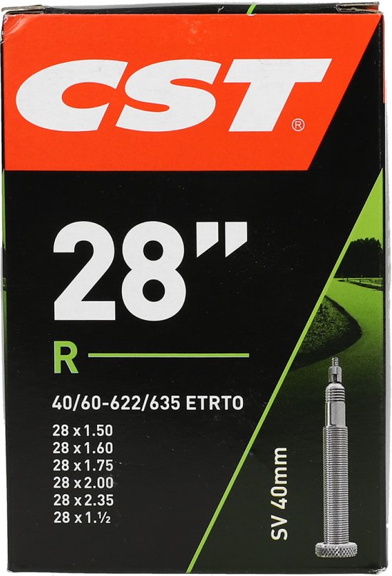 CST Binnenband 28 inch - ETRTO 40/60-622/630 - Frans ventiel 40mm - Duurzaam rubber van CST
