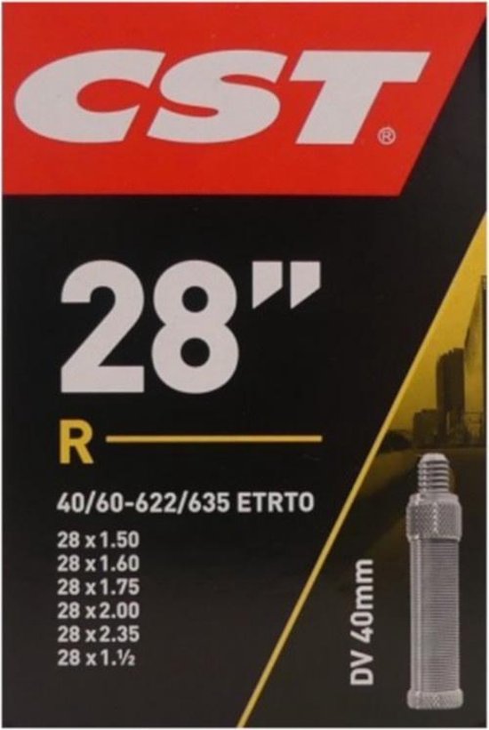 CST Binnenband 28" - Naadloos - Dunlop Ventiel 40mm - Geschikt voor Stadsfietsen van CST