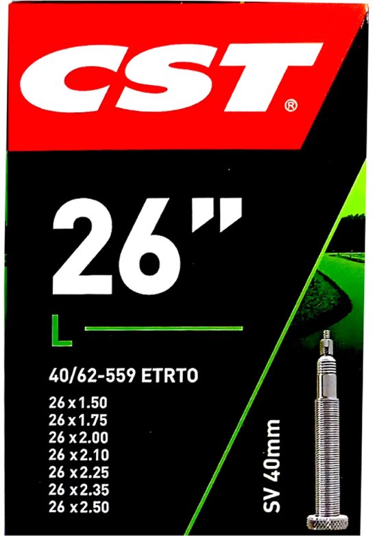 CST - Binnenband Fiets - Frans Ventiel - 40 mm - 26 x 175 - 230 van CST