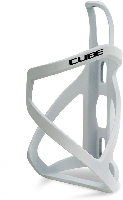 CUBE Bidonhouder HPP LEFT SIDECAGE MATT WHITE/BLK