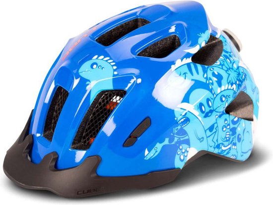 CUBE Fietshelm Ant - Kinderhelm - 11 Ventilatiegaten - SNAP 360 CUBE fit-systeem - X-Lock-montagesysteem - EPS Double In-Mould - 49-55 cm - S - Blauw van CUBE