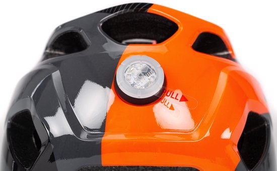 CUBE Fietshelm Ant x Actionteam - Kinderhelm - 11 Ventilatiegaten - SNAP 360 CUBE fit-systeem - X-Lock-montagesysteem - EPS Double In-Mould - 49-55 cm - S - Zwart/Grijs/Oranje van CUBE