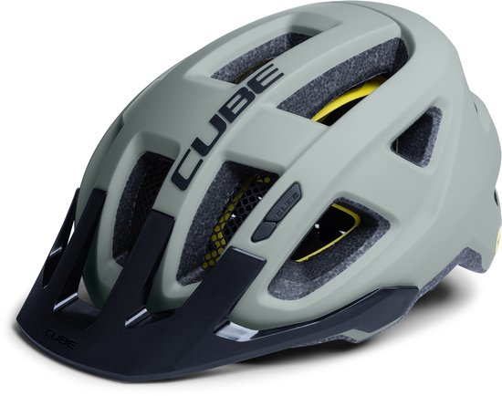 CUBE Fietshelm Fleet - 52-57 cm - Allround-helm - MIPS - 14 Ventilatiegaten - SNAP 360 fit-systeem - X-Lock-montagesysteem - Verstelbaar - M - Grijs