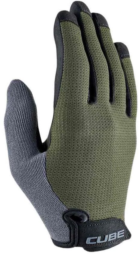 CUBE GLOVES CMPT COMFORT LONG FINGER TM REED GREEN van CUBE