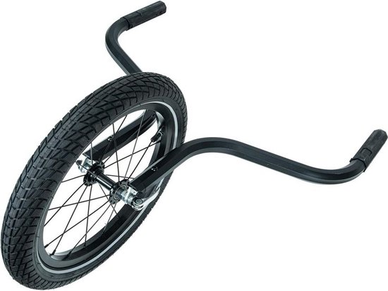 CUBE Jogger Kit - Geschikt voor de CUBE Kids Trailer Double CMPT - Verander de fietsaanhanger in een outdoor buggy - Wielafmeting 16” - Zwart van CUBE