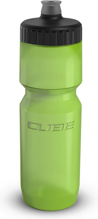 CUBE Waterfles Feather - Bidon - Grote Schroefdop - BPA-vrij - 0.75 Liter - LDPE - Groen van Merkloos