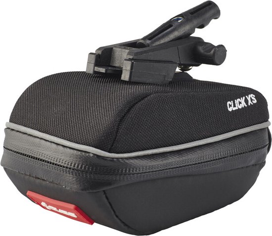 CUBE Zadeltas - Klikbevestiging - Inhoud 1.2 L - Polyester - 90 Gram - 19x10.5x10 cm - ZwartBAG CLICK L BLACK van CUBE