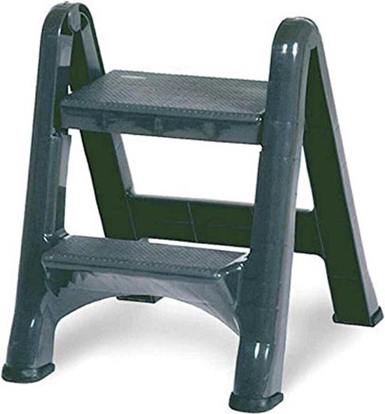 Curver Opstapje Inklapbaar - 49,5x17,2x64cm - Antraciet/rood van Curver