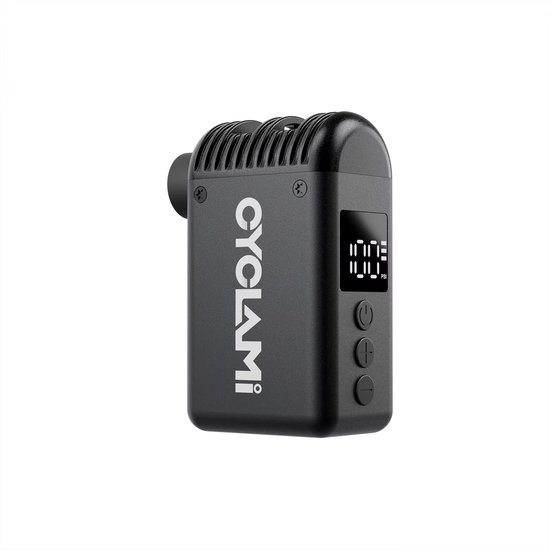 CYCLAMI A2 Mini Elektrische Fietspomp – Draagbare Luchtpomp – 100 PSI – Digitaal Display – USB-C Oplaadbaar – Voor Racefiets & Fietsbanden
