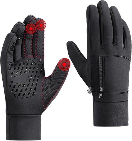 Cycling Gloves voor de Winter - Waterproof en Non-Slip - Geschikt voor Mannen en Vrouwen - Hiking, Camping, Running, Driving