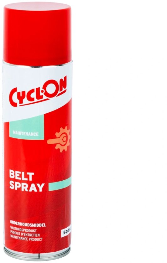 CyclOn Onderhoudsspray voor riemaandrijving - 500 ml - Water- en vuilafstotend - Vermindert slijtage en geluid