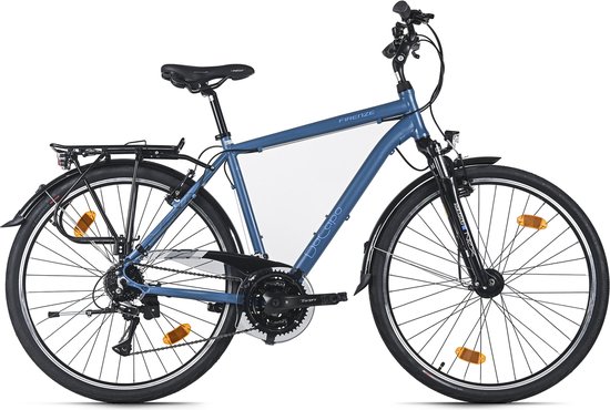 DaCapo Trekkingfiets Heren 28'' Firenze 200 Blauw – 24 versnellingen, RH 53 cm, V-Brakes van Merkloos