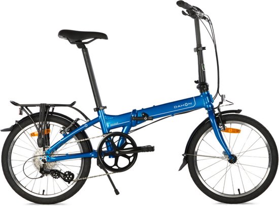 Dahon Mariner D8 - Vouwfiets - Lagoon / Metallic Blauw - 8-speed Shimano derailleur - V brakes - 20 inch wielen - voldoet aan nieuwe vouwfietsregels van de NS