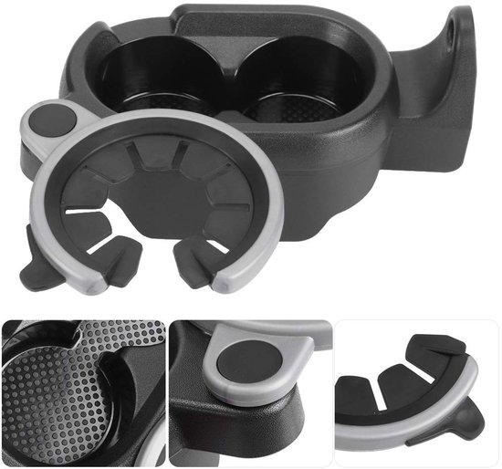 Dailygoods- Bekerhouder Praktisch - Bekerhouder Auto - Bekerhouder Bidonhouder - Bekerhouder Middenconsole - ABS Materiaal - Duurzaam - Autobekerhouder