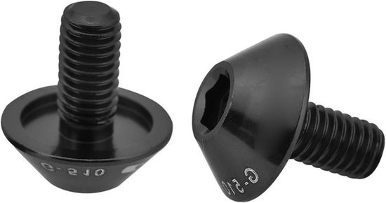 Dailygoods- Bidonhouder - Aluminiumlegering - M5 x 12 mm Bouten - 2 Stuks - Roestwerend - Geschikt voor Fiets en Motorfiets - Fietsbouten