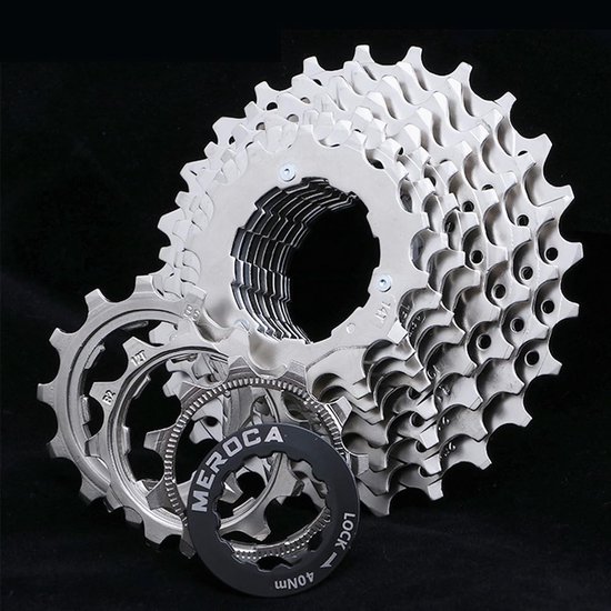 Dailygoods- Cassette 11-13-15-17-19-21-24-28T - Fiets Cassette - Vrijloop Cassette - Mountainbike Cassette - Stalen Materiaal - Geschikt voor MTB/BMX - Fietscassette