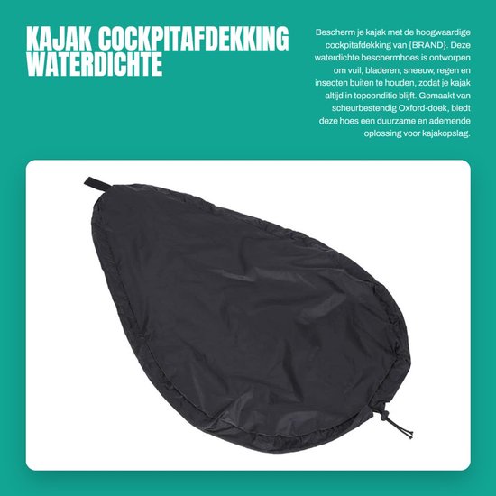 Dailygoods- Cockpitafdekking Waterdicht - Kajak Beschermhoes - Scheurbestendig Oxford-doek - UV50+ Blokkerend - Ademend - Slijtvast - Kajakhoes