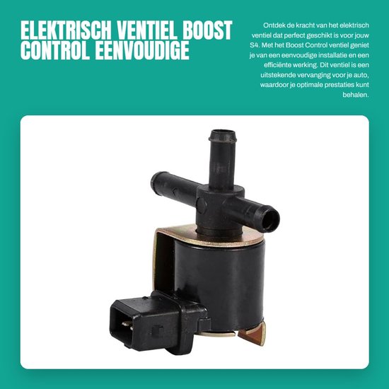 Dailygoods - elektrisch ventiel - Boost Control - Eenvoudige installatie - zwart - goede vervanging - voor S4 - 058 906 283C