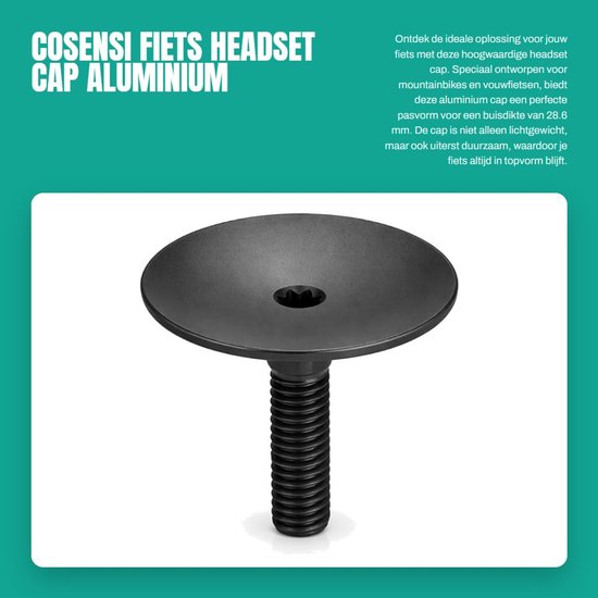 Dailygoods - Fiets headset - Aluminium legering - 28.6mm vork - Onderdeel voor mountainbike - Fiets accessoires - Voor onderhoud en reparatie