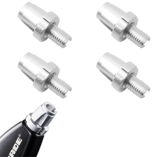 Dailygoods- Fietsremkabel-afstelmoer 4 Stuks - Remhendel-afstelschroef M7 - Aluminiumlegering - Geschikt voor MTB/Racefietsen - Vervangingsonderdeel - Remkabel