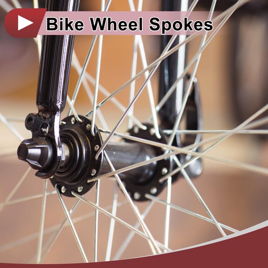Dailygoods- Fietsspaken 36 Stuks - 13G Fietswielspaken - Verzinkt Koolstofstaal - Duurzaam - Slagvast - Verbeterde Oscillatie Laadcapaciteit - Wielspaken